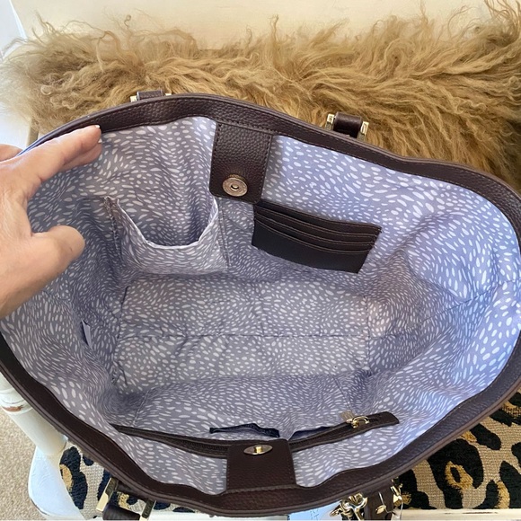 NWT’s Rachel Zoe Sherpa fall tote bag with card case and tassel key chain. - Picture 10 of 13